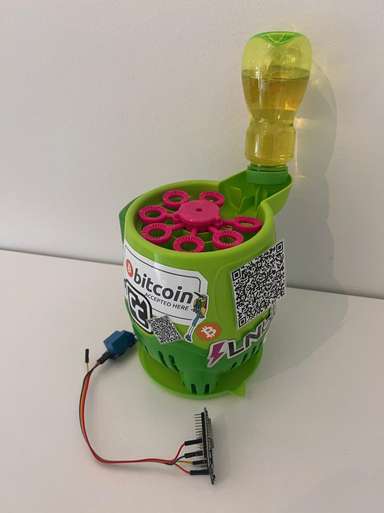 LNBits Lightning switch sæbeboblemaskine