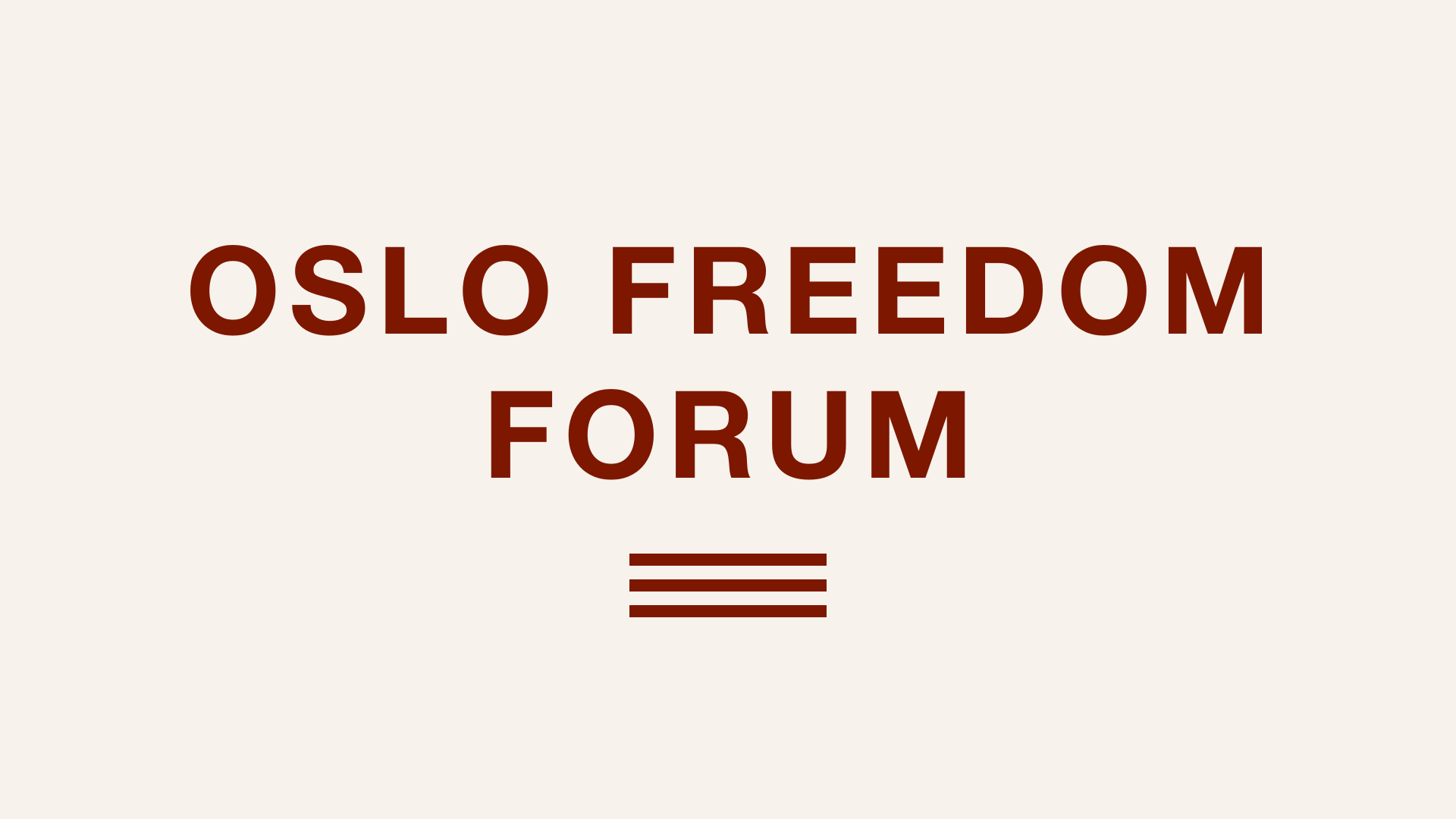 Oslo Freedom Forum